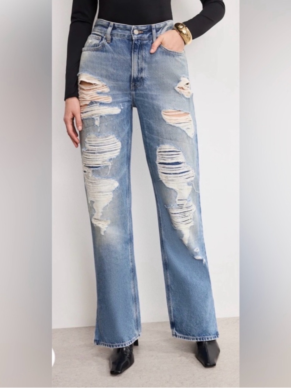 Good American The Khloé Jean in Indigo714 size 12/31